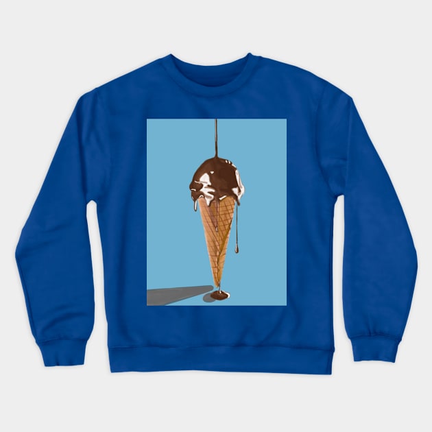 Melted Ice Cream Crewneck Sweatshirt by MarMi